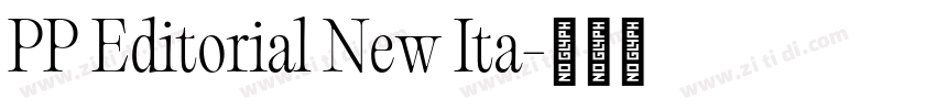 PP Editorial New Ita字体转换